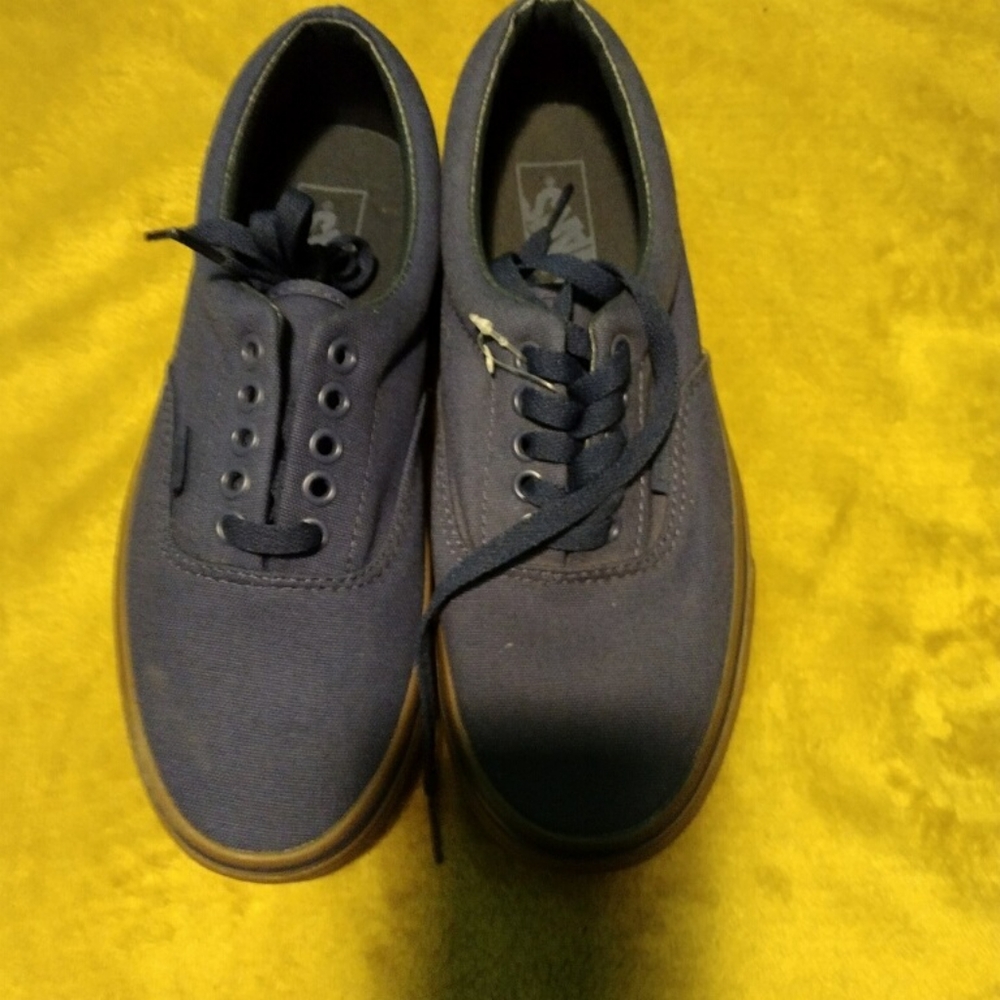 New Dark blue vans shoes women's size 8 men size 6.5